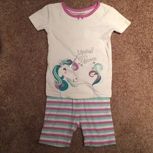 Gymboree Magical Unicorn 2 piece Pajama set Size 4